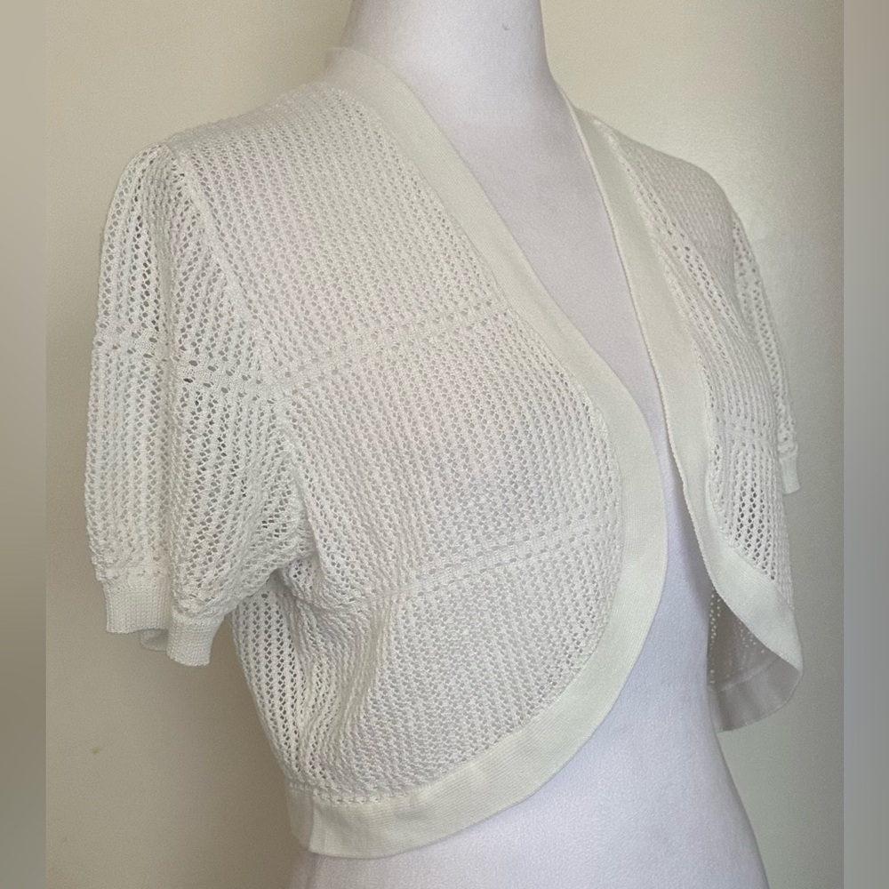 NWT Rabbit Rabbit Rabbit Short Sleeve Cardigan Bolero Lightweight Size M - Picture 12 of 16